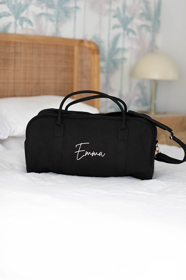 Black Personalised Duffle Bag – AllThingsNice