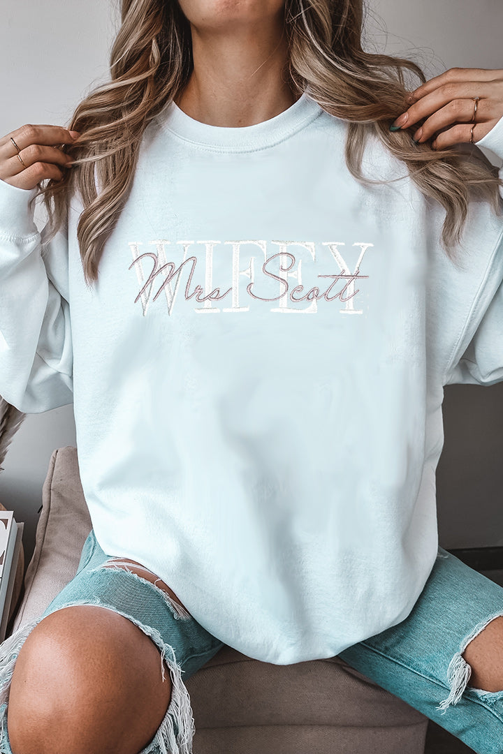 Wifey Surname Jumper Sweater