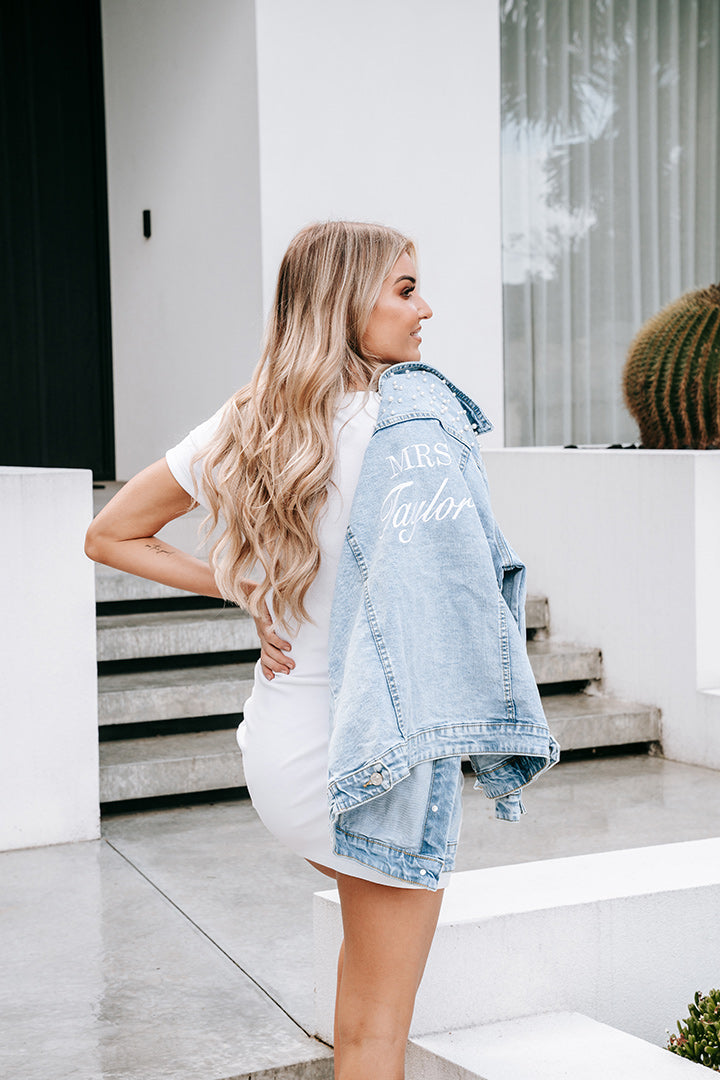 Embroidered denim jacket australia 2025