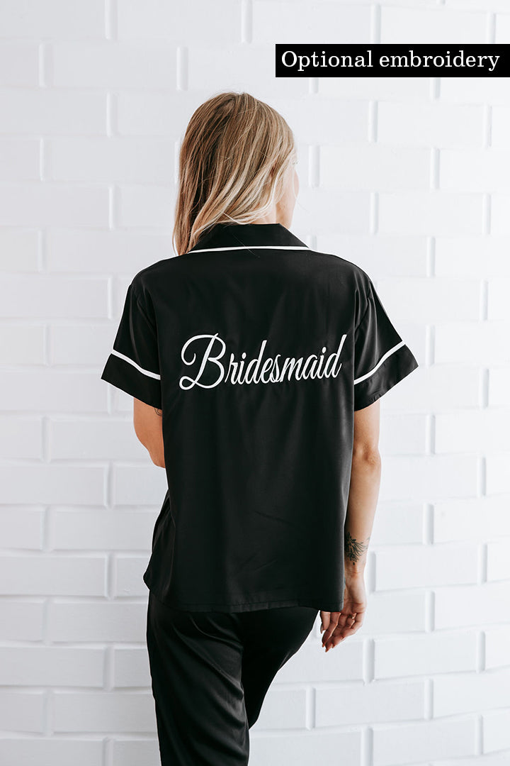 Luna Short Sleeve &amp; Pant Bridesmaid Pyjamas
