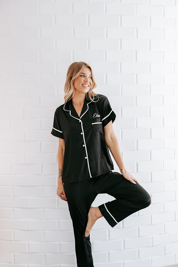 Luna Short Sleeve &amp; Pant Bridesmaid Pyjamas