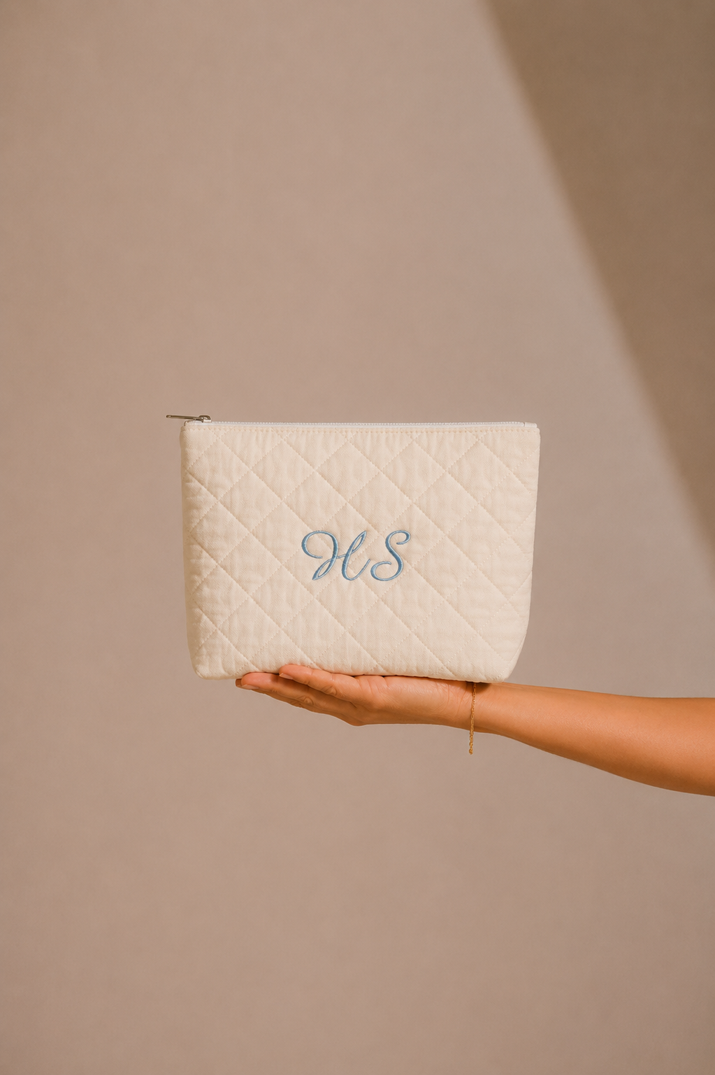 Bella Cosmetic Pouch - Ivory