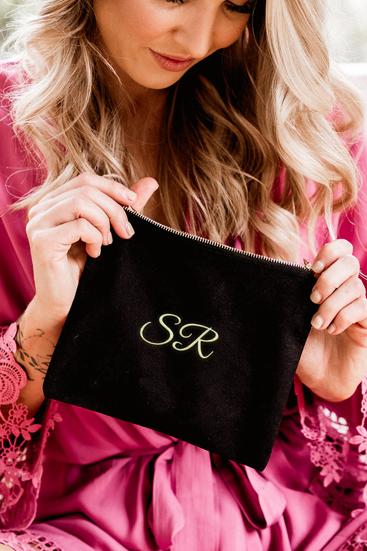 Embroidered Make up Bag