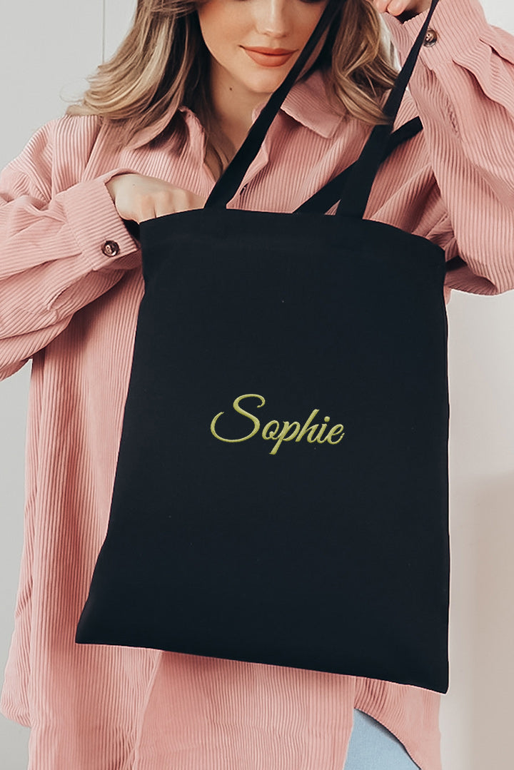 Embroidered Bridal Party Tote Bag