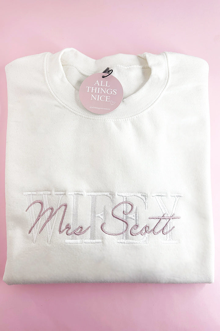 Wifey Surname Sweater