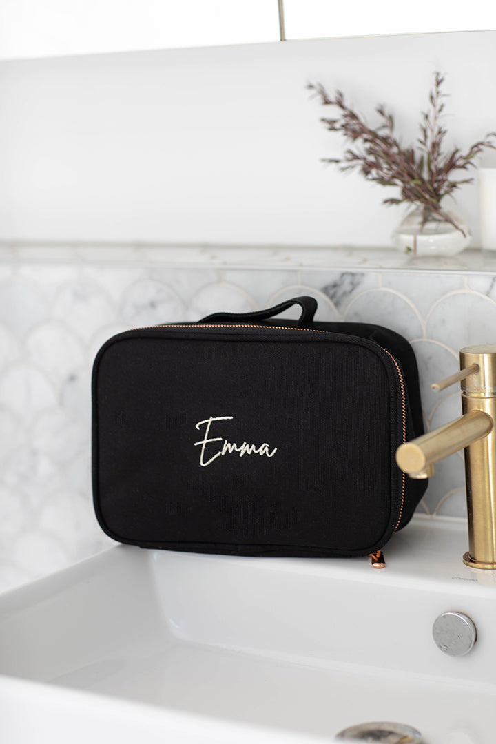 Embroidered Vanity Bag - 3 Colours