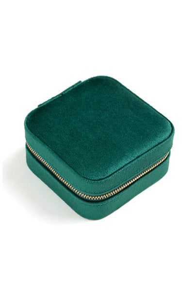 Velvet Travel Jewellery Box - 4 Colours